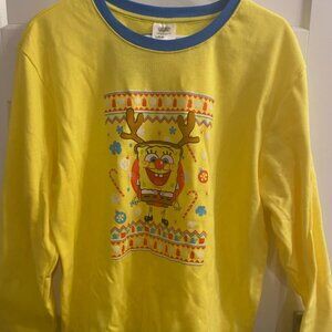 SpongeBob bikini bottom box culturefly ugly holiday sweater L NWT